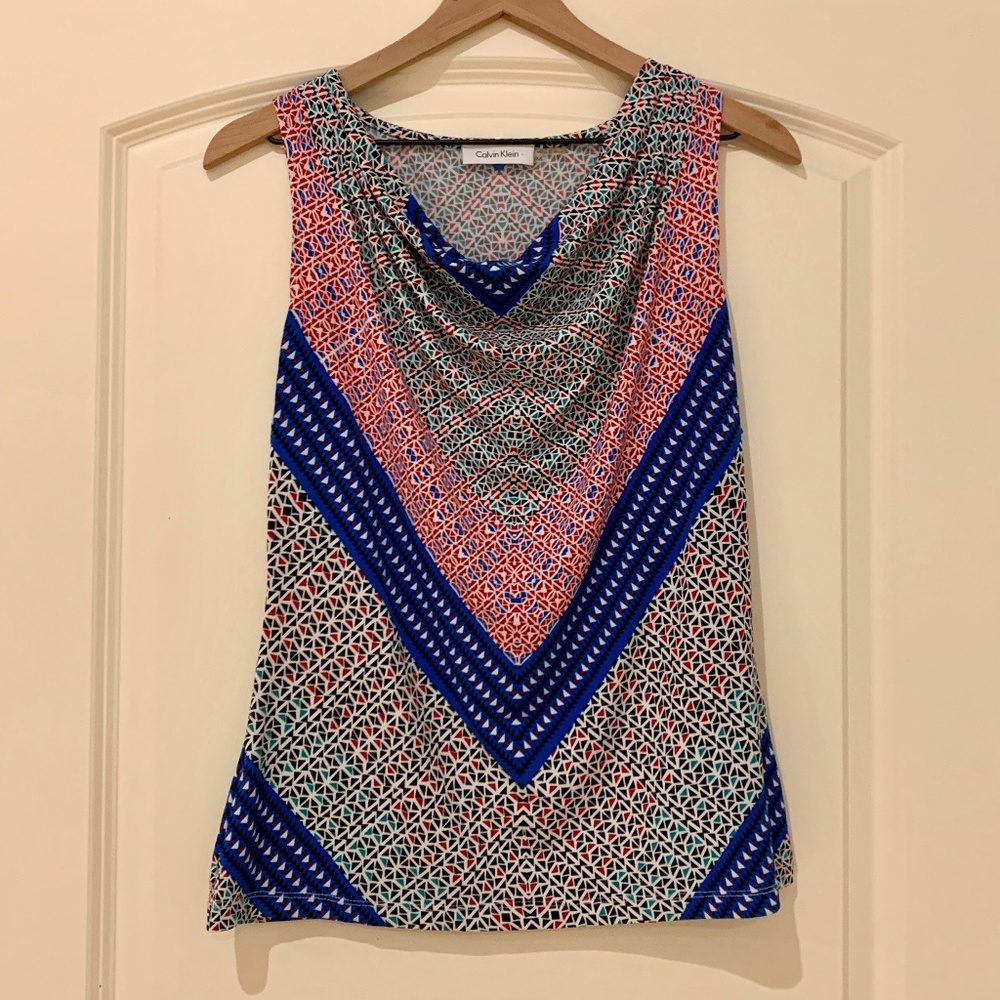 Calvin Klein Sleeveless Multicolor Top